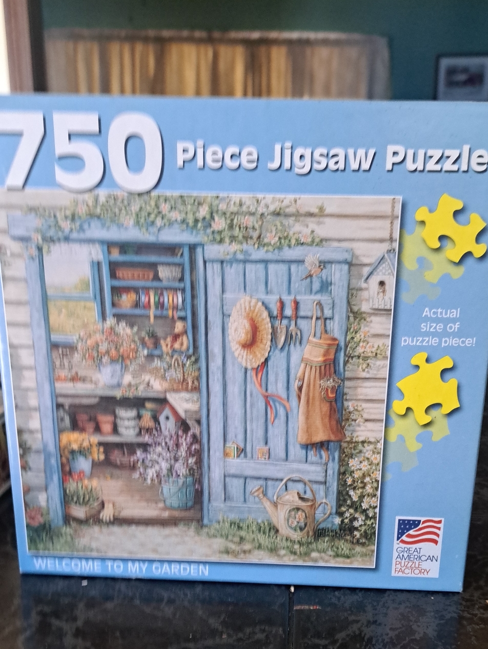 'Welcome to My Garden' 750-Piece Blue Jigsaw Puzzle